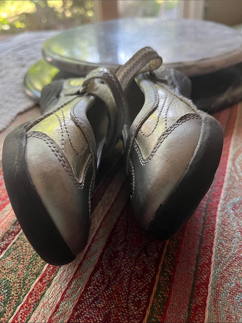 Stride rite Blaire Maryjane silver and gold 10M